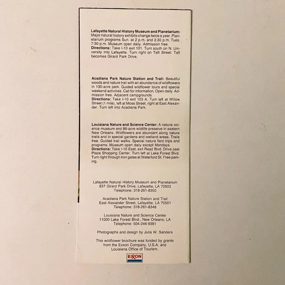 Vintage Lot of 4 Louisiana Brochures  Hodges Gardens Natchitoches Vernon Parish - Picture 4 of 16